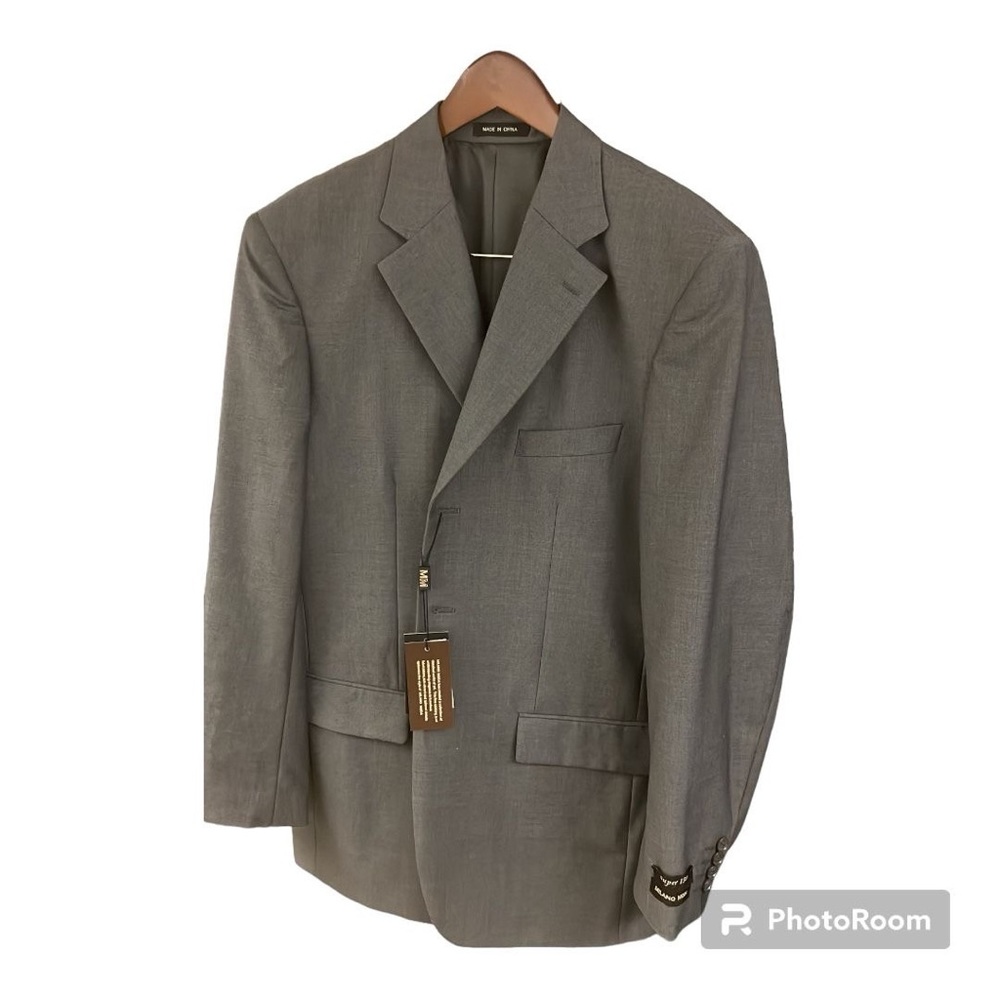 Mens Gray Suit Size L40 W34